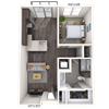 Traditional 1x1 660-715 SF